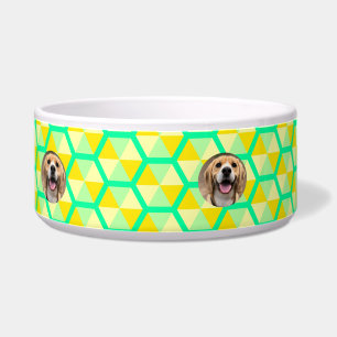 Écuelle Élégant Chat Monogrammé Personnalisé Customisé