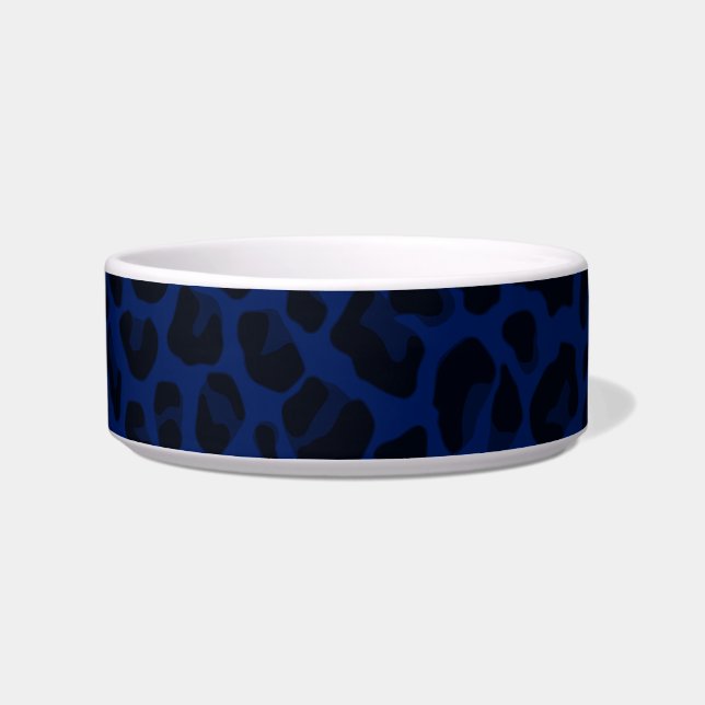 Écuelle Empreinte de léopard de bleu marine (Droite)