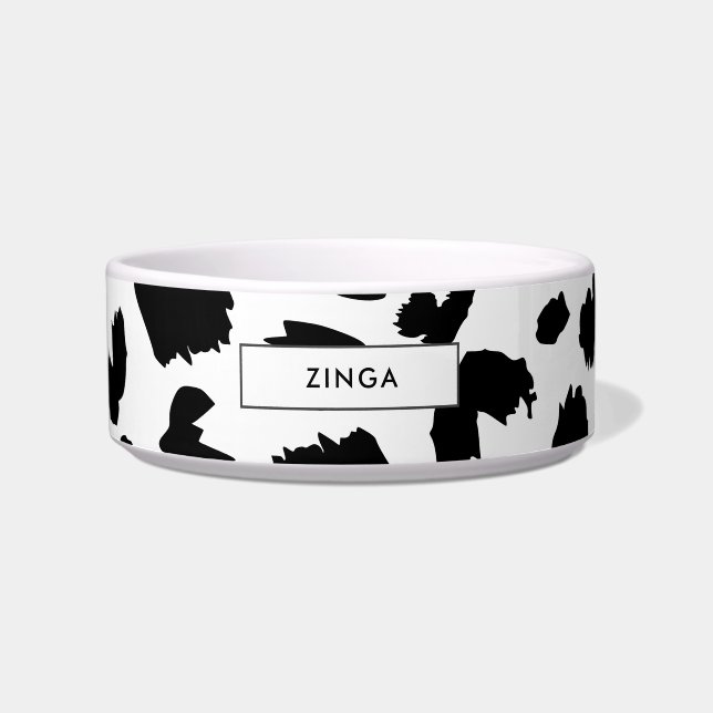 Écuelle Empreinte de léopard personnalisable (Devant)