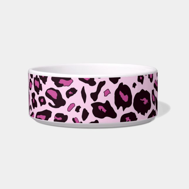 Écuelle Empreinte de léopard rose (Devant)