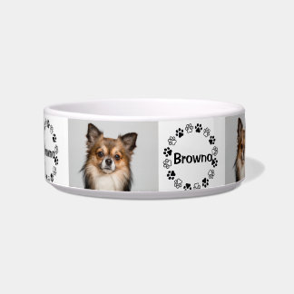 Écuelle Empreinte photo personnalisée pour chien/chat