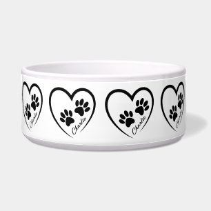 Écuelle Empreintes de pattes de Love Dog Bowl