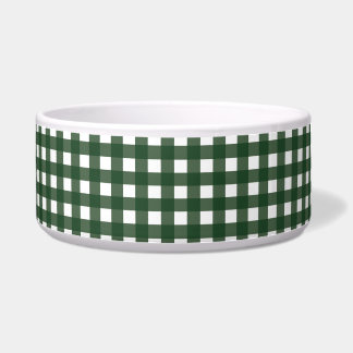 Écuelle En vichy vert et blanc
