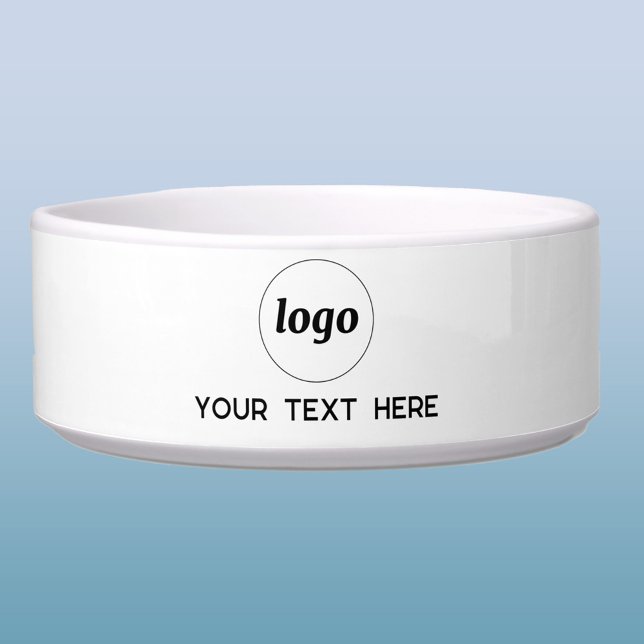 Écuelle Enseigne simple pour entreprise de branding promot (Logo with custom text business branding promotional dog bowl)