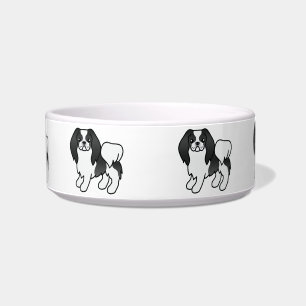 Écuelle Épagneul Japonais Noir Et Blanc Chiens De Dessin A