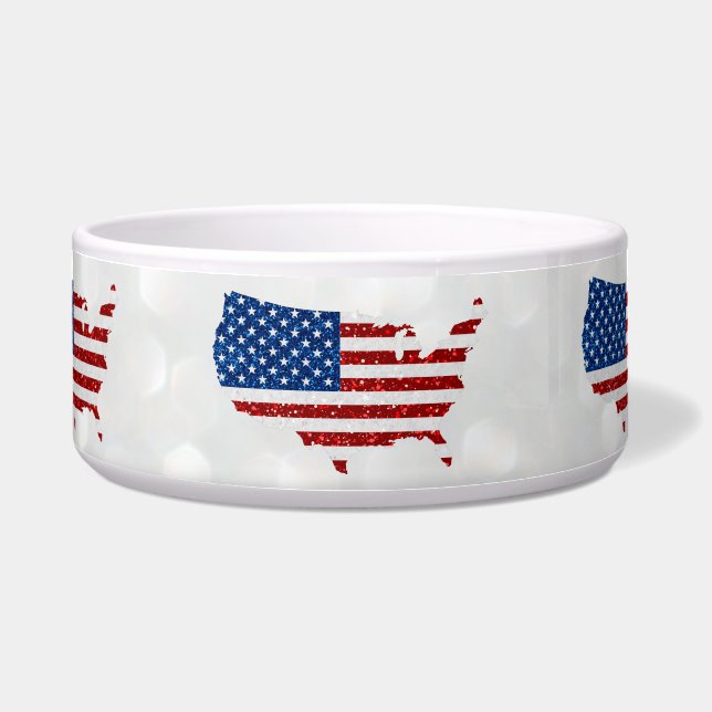 Écuelle États-Unis Drapeau Stars & Stripes Juillet 4 Parti (Devant)