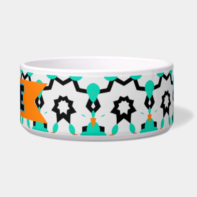 Écuelle Étoiles géométriques turquoises et Gold (Droite)