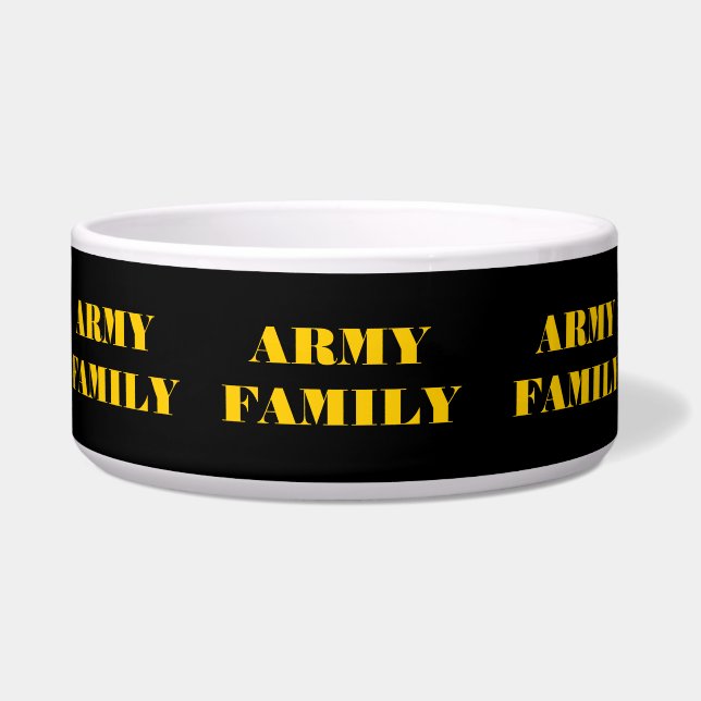 Écuelle Famille de l'Armée de Pet Bowl (Devant)