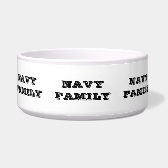 Écuelle Famille Pet Bowl Navy (Devant)