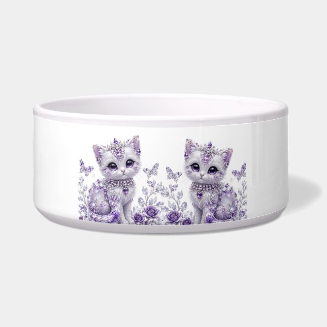 Écuelle Fantaisie de chaton royal violet (Devant)