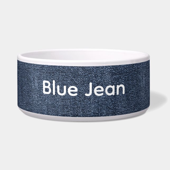 Écuelle Fausse Denim Fête d'anniversaire Jean Bleu (Devant)