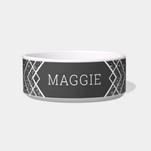 Écuelle Faux gris foncé noir Parties scintillant Boho Deco