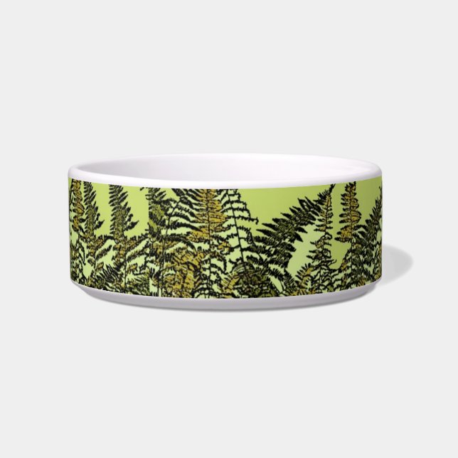 Écuelle Fermer fancy green plante designer chat plat (Devant)