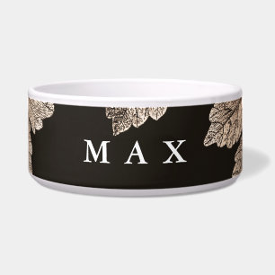 Écuelle Feuilles Marron Foncé & Bronze Fall Glam Rustique