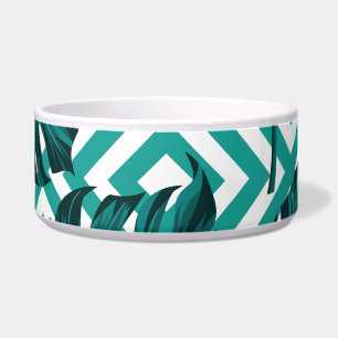 Écuelle Feuilles tropicaux : Motif Floral sans joint.