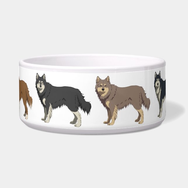 Écuelle Finish Lapphund colors dog bowl (Devant)