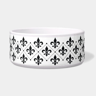 Écuelle Fleur de Lis Chien Fleur de Lis Chat Pet Bowl