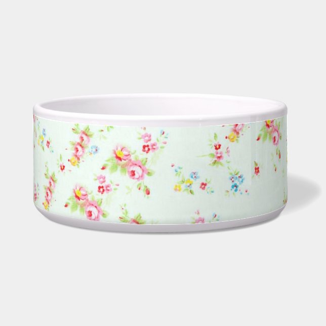 Écuelle Fleurs chics de roses de rose minable floral (Devant)