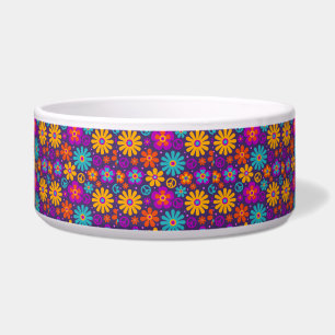 Écuelle Fleurs colorées Paix Amour Retro Super Hippie