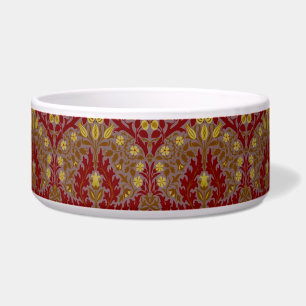 Écuelle Fleurs d'Automne Vintage Rouge Or William Morris