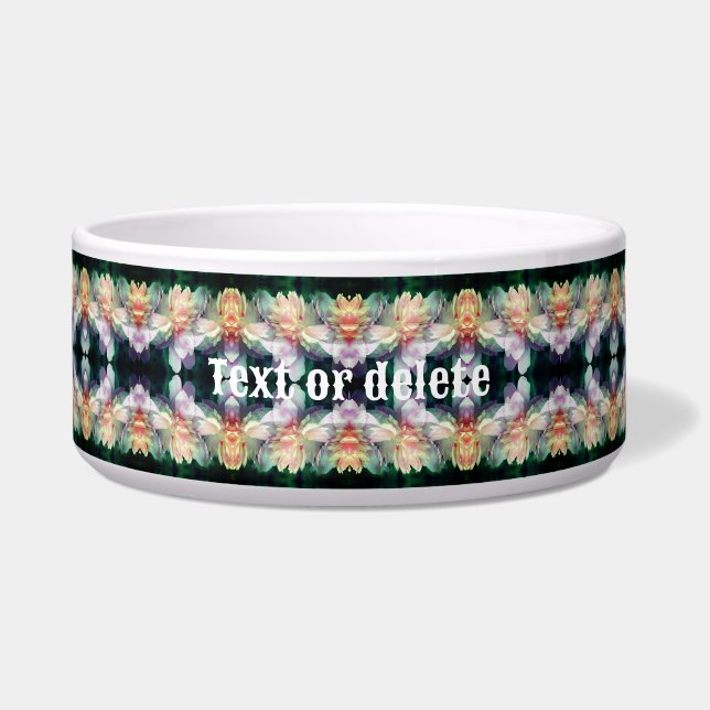 Écuelle Fleurs de pivoine rose Multipliées Personnalisées (Devant)