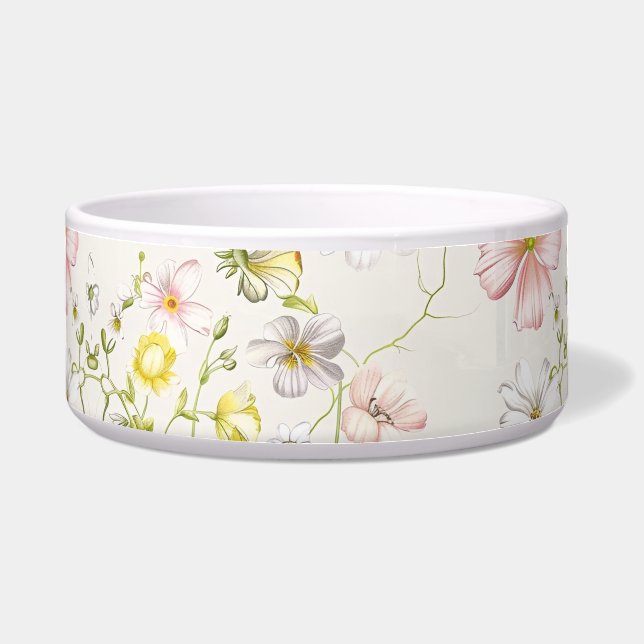 Écuelle fleurs délicates avec papillon à la chinoise (Devant)