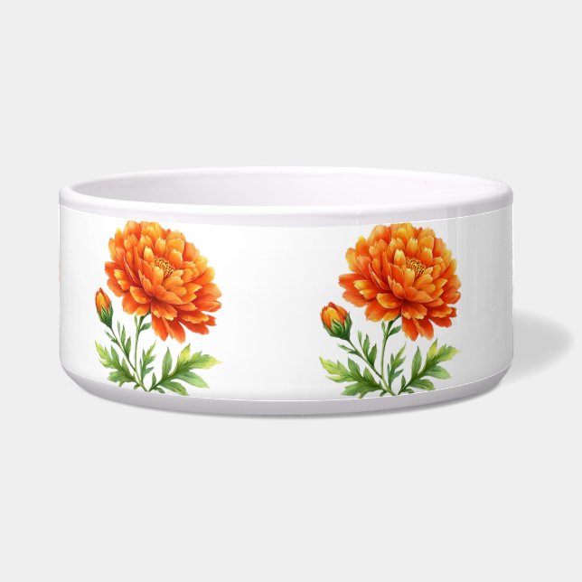 Écuelle Fleurs groovy orange  (Devant)