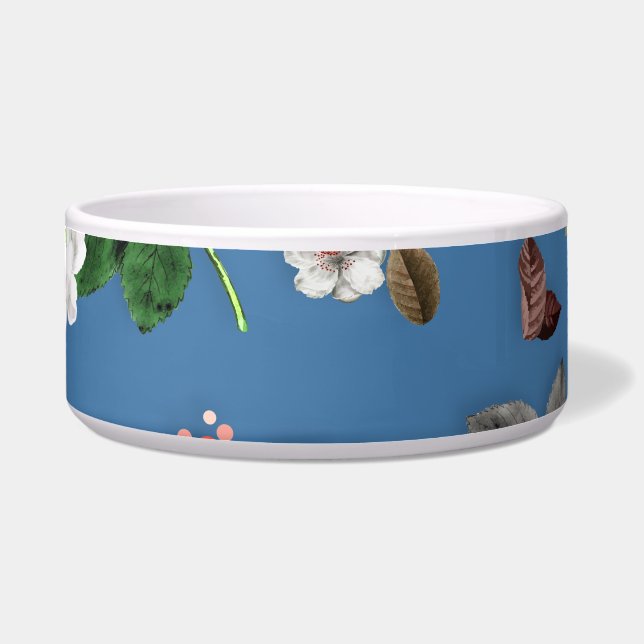 Écuelle Fleurs jaunes et roses blanches 23 (Devant)