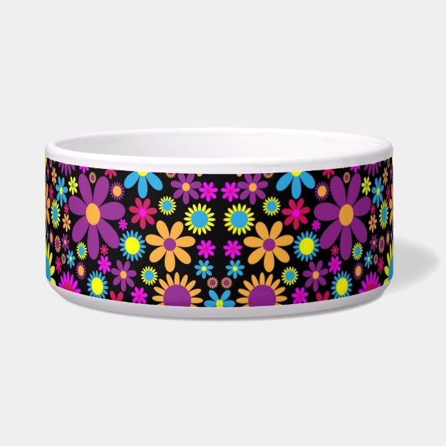 Écuelle Fleurs psychédéliques dynamiques en Bloom-67566 (Devant)