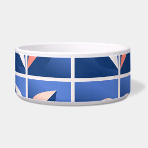 Écuelle Fleurs stylisées rétro : motif en mosaïque.