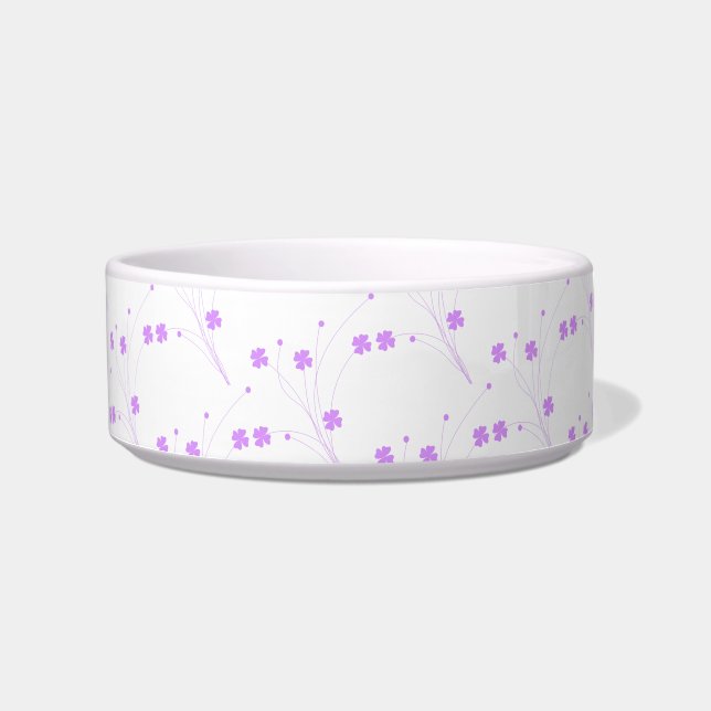 Écuelle Fleurs violettes Lilac, Petite Impression Florale  (Devant)