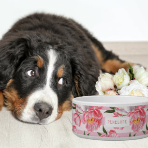 Écuelle Flore rose pâle et rose pâle   Monogram Bowl