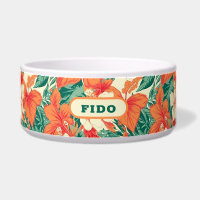 Flore tropicale hawaïenne motif