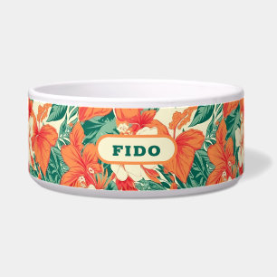 Écuelle Flore tropicale hawaïenne motif