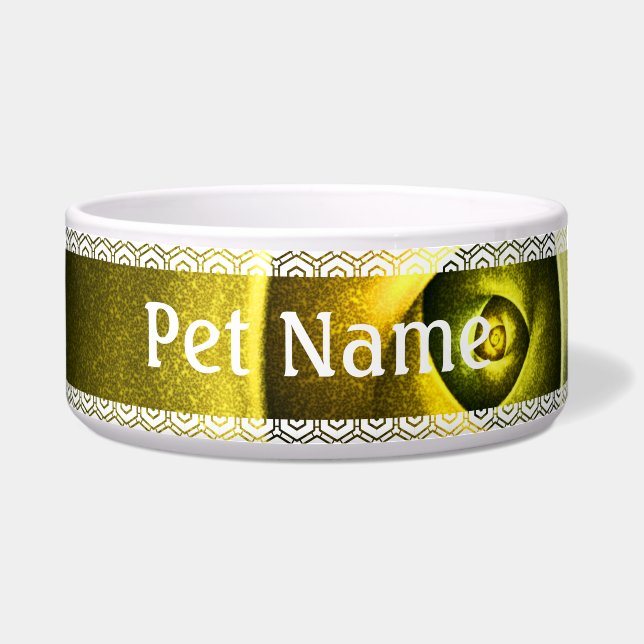 Écuelle Flore verte Florale moderne Art Abstrait Motif #23 (Devant)