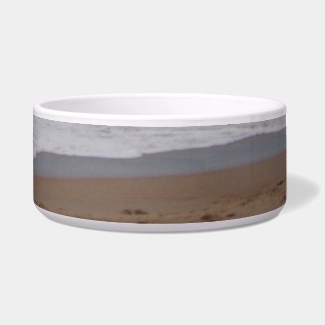 ÉCUELLE FOOD PET FOOD BOWL CERAMIC, THE BEACH  (Devant)