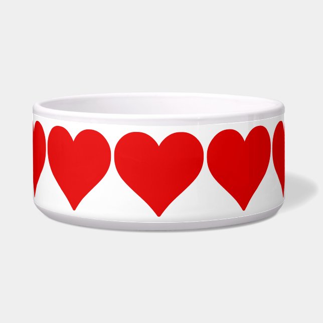 Écuelle Forme de cœur rouge amour classique minimalisme (Devant)