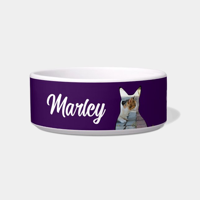 Écuelle Forme de photo de chat en céramique  (Devant)