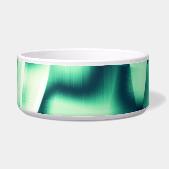 Écuelle Formes vertes courbées d'acrylique, teintes menthe (Devant)