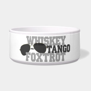 Écuelle Fox-trot de tango de whiskey - verres d'aviation