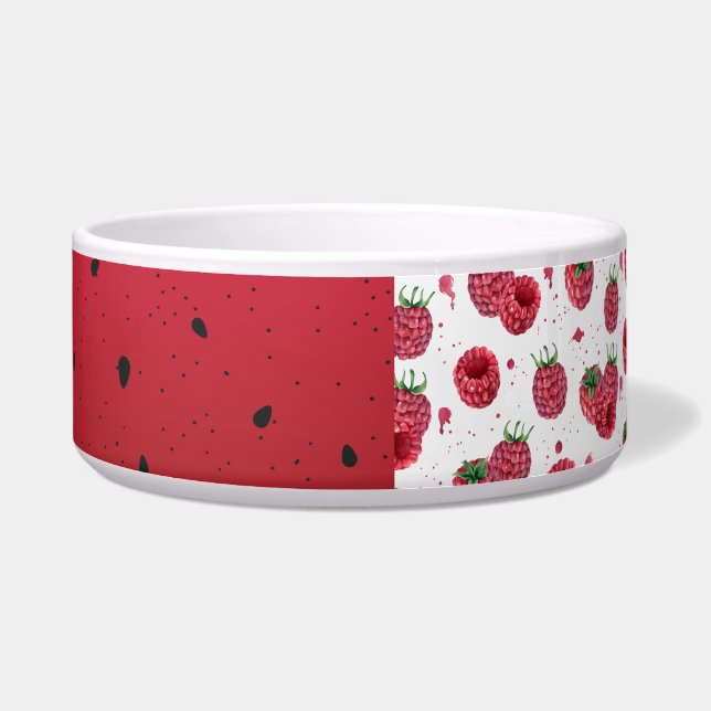 Écuelle framboises fraîches et juteuses (Gauche)