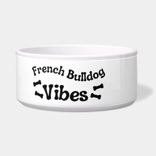Écuelle French Bulldog Vibes Ceramic Chien Bowl