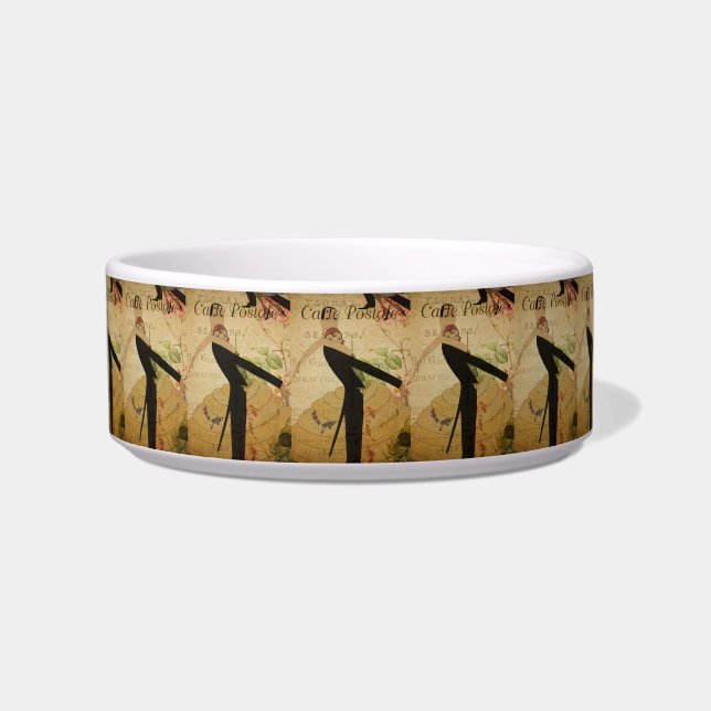 Écuelle French Postcard Pet Bowl (Devant)