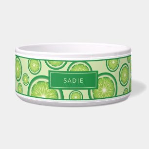 Écuelle Fruits de Lime Vert Motif avec nom de animal
