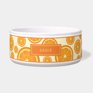 Écuelle Fruits orange Motif avec nom de l'animal