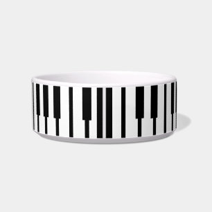 Écuelle Fun Epic Black White Piano Keys Musique Design