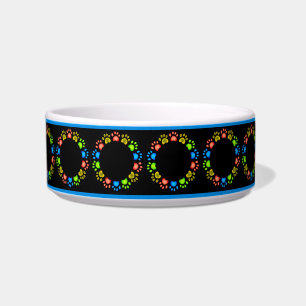 Écuelle Fun mignon chien coloré Paw Cercle Motif chien