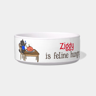 Écuelle Funny Cat Bowl, personnalisable pour votre Ami de