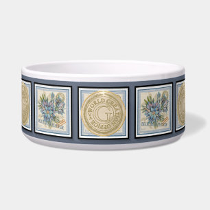 Écuelle G Bureau de création Fleur bleue