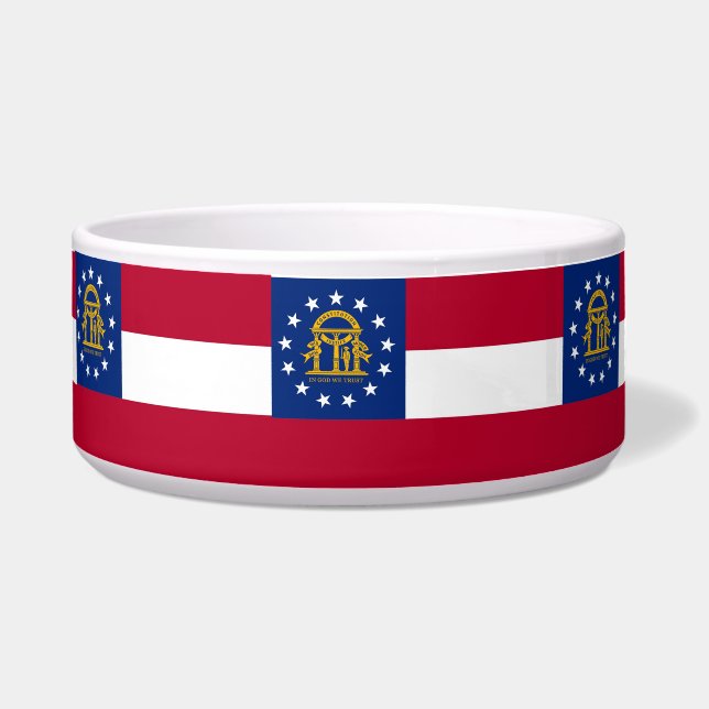Écuelle Georgia State Flag Pet Bowl (Devant)